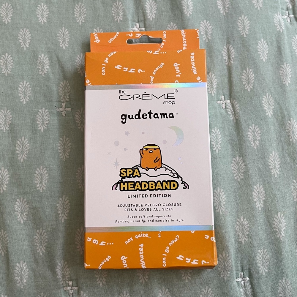 Gudetama Spa Headband - The Creme Shop Limited Edition.  Brand new in box.
